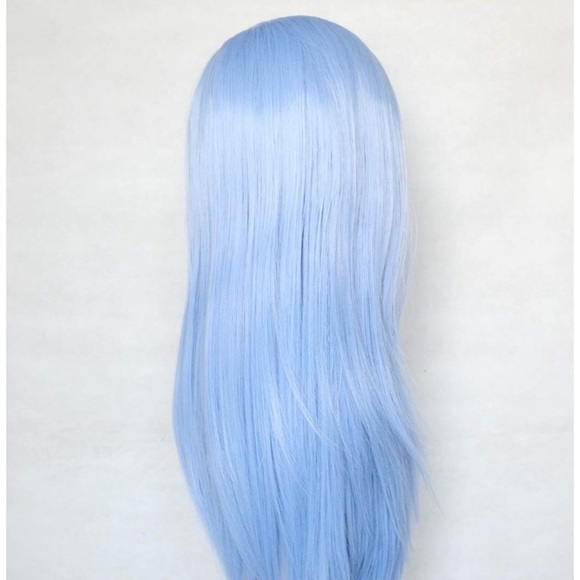 ?  GRINA K. 24” BABY BLUE STRAIGHT LACE FRONT WIG main image 4